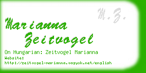marianna zeitvogel business card